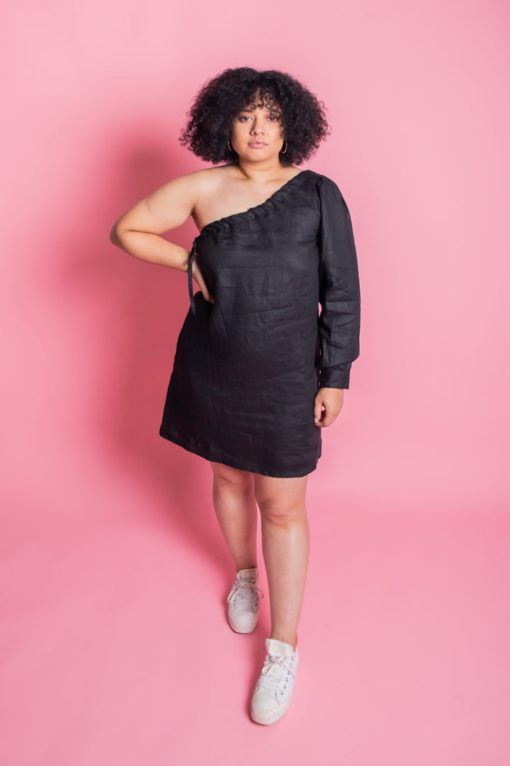 Ethical Linen Party Dress – For All Studio